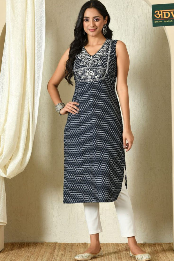 Advita trendy cotton kurti for everyday ethnic wear