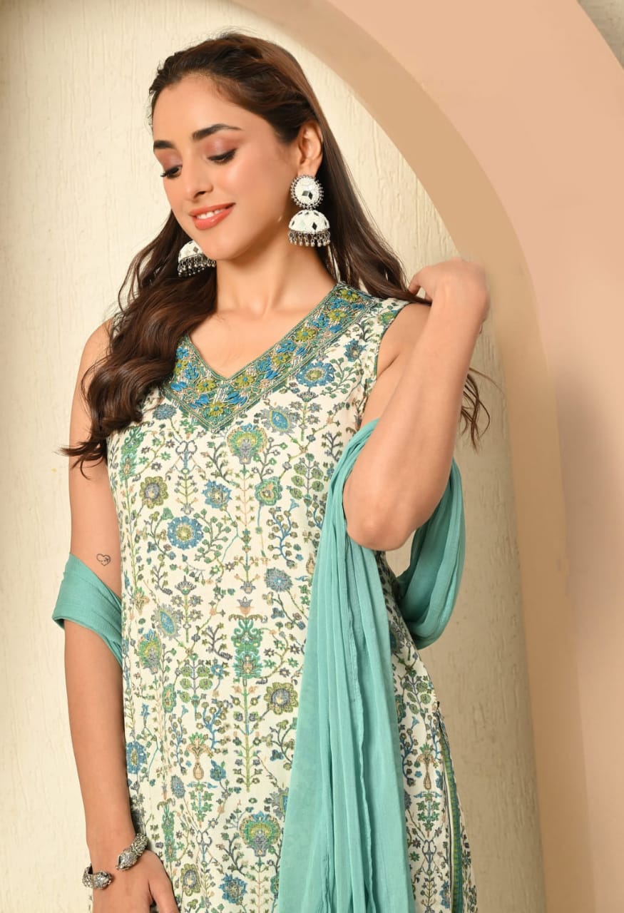 Advita Rayon Organic Cotton Suit Set – 3-Piece Elegance – view 2