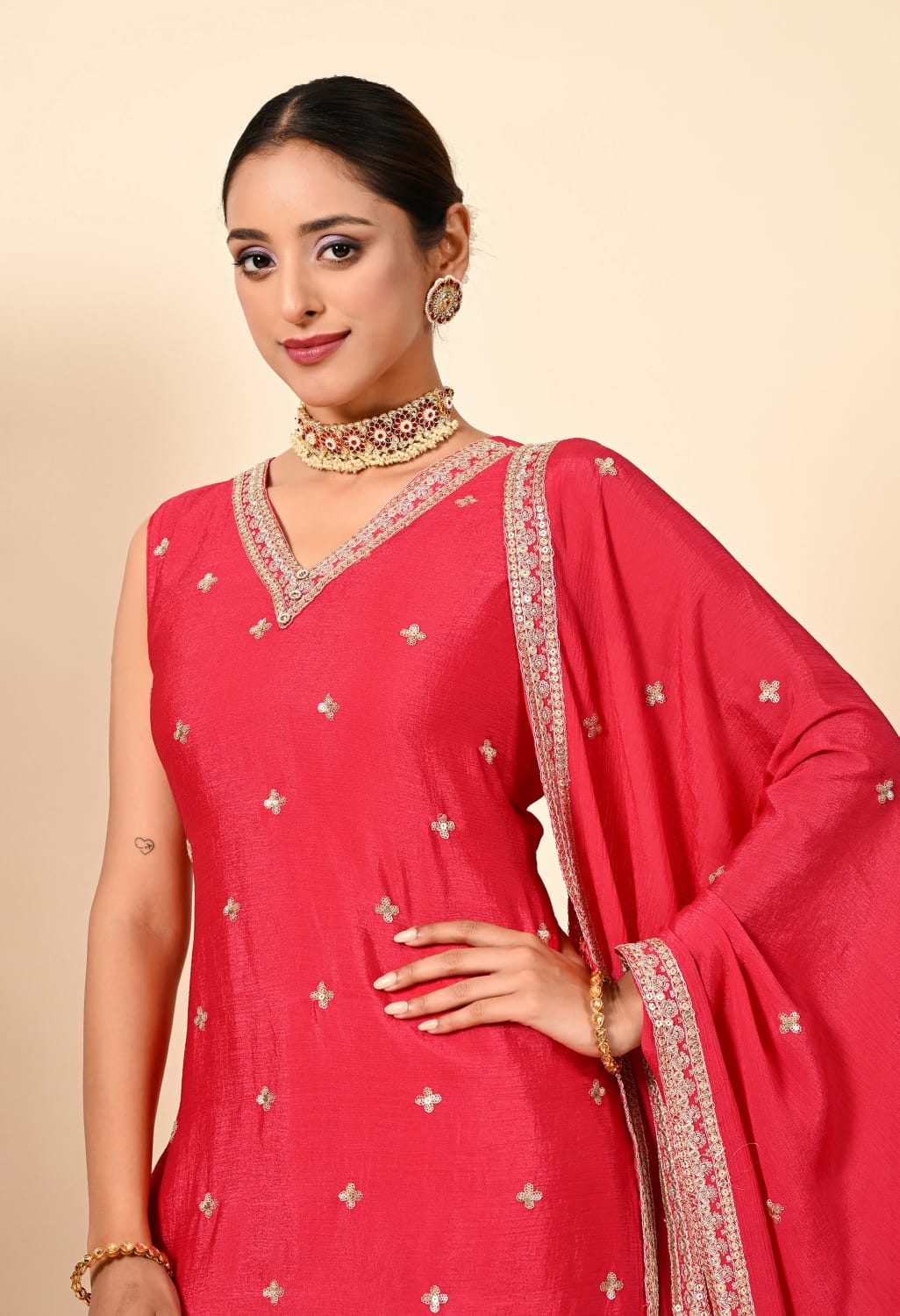 Advita Party Wear Sharara Dress – Designer Festive Collection – view 2