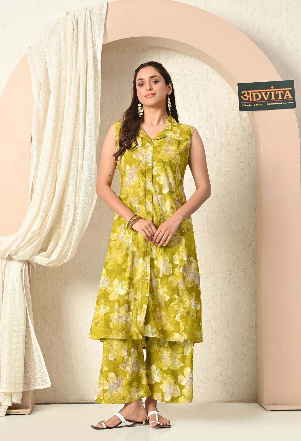 Woman wearing Long Cord Set
