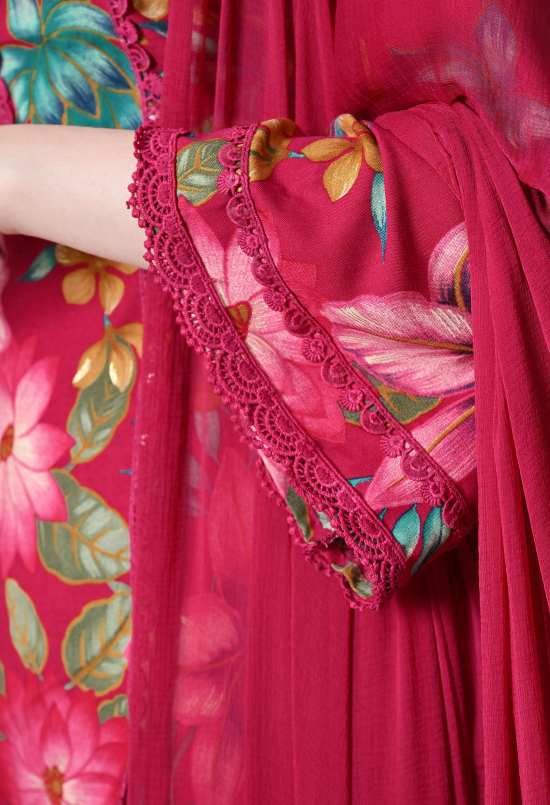 Advita Farsi Salwar Floral Paisley Print Rayon Cotton Suit for Women